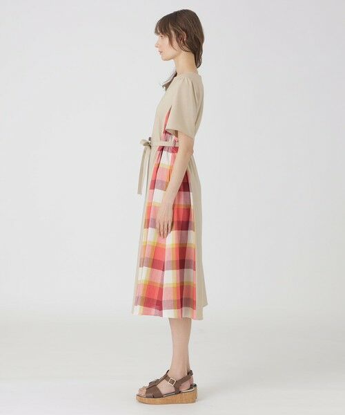 BLUE LABEL / BLACK LABEL CRESTBRIDGE / ブルーレーベル / ブラックレーベル・クレストブリッジ  ドレス | ウェザーストレッチチェックコンビドレス | 詳細7