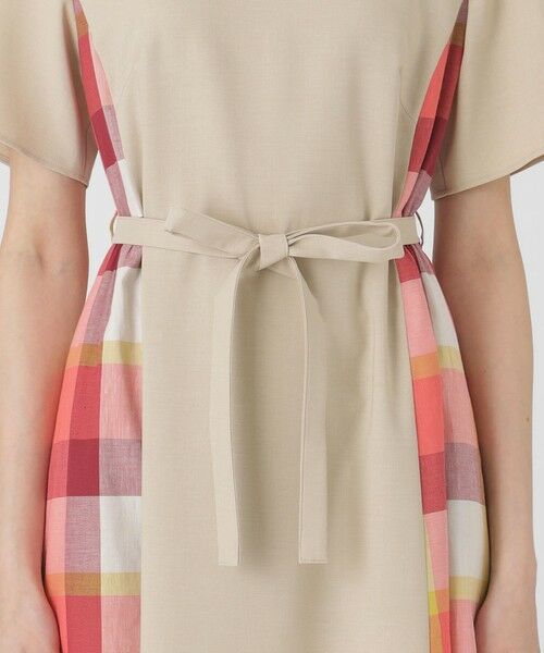 BLUE LABEL / BLACK LABEL CRESTBRIDGE / ブルーレーベル / ブラックレーベル・クレストブリッジ  ドレス | ウェザーストレッチチェックコンビドレス | 詳細9