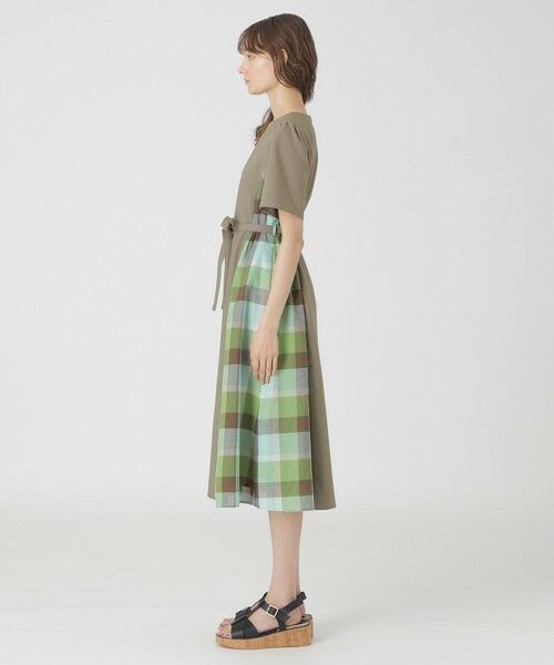 BLUE LABEL / BLACK LABEL CRESTBRIDGE / ブルーレーベル / ブラックレーベル・クレストブリッジ  ドレス | ウェザーストレッチチェックコンビドレス | 詳細13