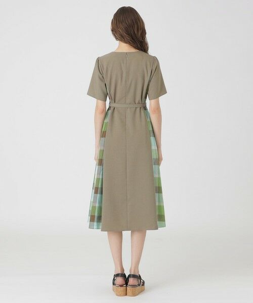 BLUE LABEL / BLACK LABEL CRESTBRIDGE / ブルーレーベル / ブラックレーベル・クレストブリッジ  ドレス | ウェザーストレッチチェックコンビドレス | 詳細14