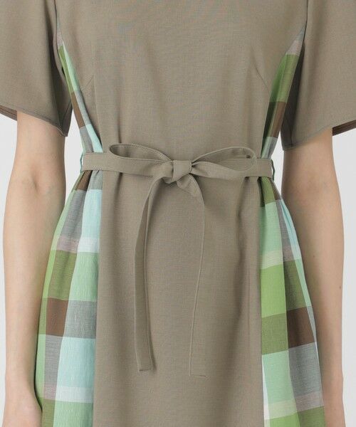BLUE LABEL / BLACK LABEL CRESTBRIDGE / ブルーレーベル / ブラックレーベル・クレストブリッジ  ドレス | ウェザーストレッチチェックコンビドレス | 詳細15