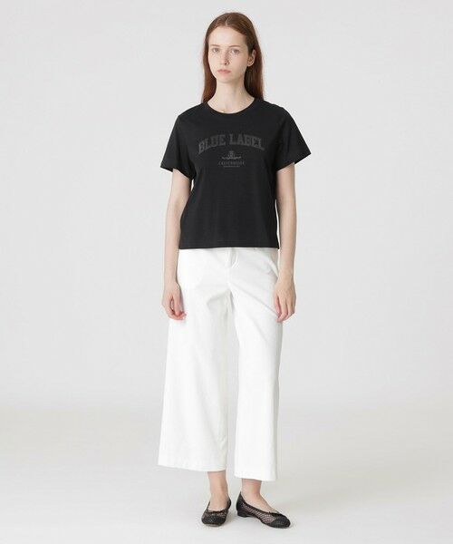 美品 BLUE LABELクレストブリッジ ロゴ Tシャツ (38)ブラック セール】 【BLACK lab.】ブリーズメッシュTシャツ （カットソー