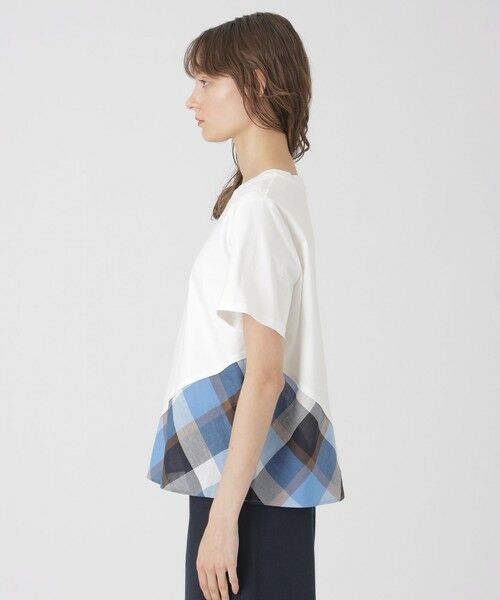 BLUE LABEL / BLACK LABEL CRESTBRIDGE / ブルーレーベル / ブラックレーベル・クレストブリッジ  カットソー | コンパクトピマスムースバイアスチェックTシャツ | 詳細2