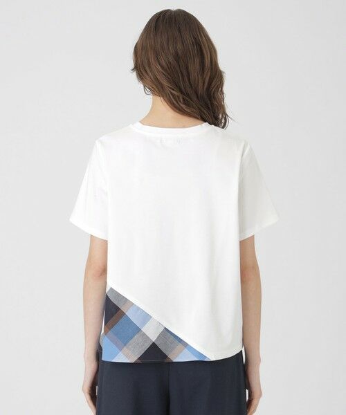 BLUE LABEL / BLACK LABEL CRESTBRIDGE / ブルーレーベル / ブラックレーベル・クレストブリッジ  カットソー | コンパクトピマスムースバイアスチェックTシャツ | 詳細3