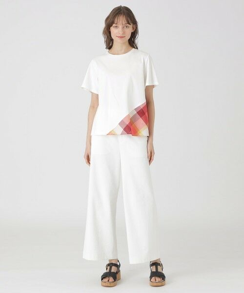 BLUE LABEL / BLACK LABEL CRESTBRIDGE / ブルーレーベル / ブラックレーベル・クレストブリッジ  カットソー | コンパクトピマスムースバイアスチェックTシャツ | 詳細5