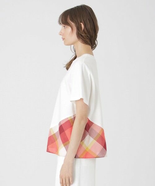 BLUE LABEL / BLACK LABEL CRESTBRIDGE / ブルーレーベル / ブラックレーベル・クレストブリッジ  カットソー | コンパクトピマスムースバイアスチェックTシャツ | 詳細6