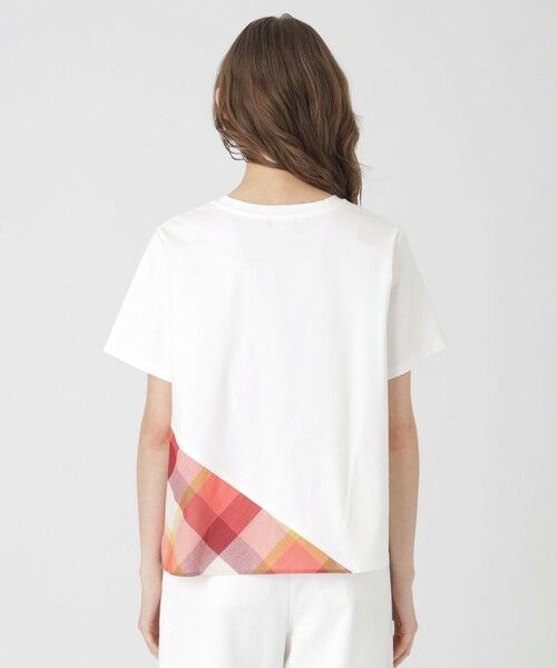 BLUE LABEL / BLACK LABEL CRESTBRIDGE / ブルーレーベル / ブラックレーベル・クレストブリッジ  カットソー | コンパクトピマスムースバイアスチェックTシャツ | 詳細7