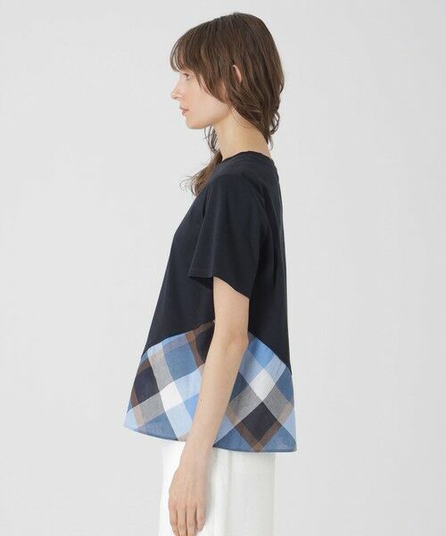 BLUE LABEL / BLACK LABEL CRESTBRIDGE / ブルーレーベル / ブラックレーベル・クレストブリッジ  カットソー | コンパクトピマスムースバイアスチェックTシャツ | 詳細10