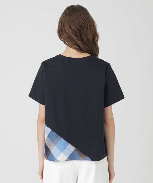 BLUE LABEL / BLACK LABEL CRESTBRIDGE / ブルーレーベル / ブラックレーベル・クレストブリッジ  カットソー | コンパクトピマスムースバイアスチェックTシャツ | 詳細11