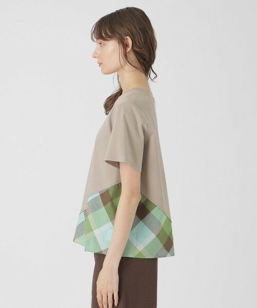 BLUE LABEL / BLACK LABEL CRESTBRIDGE / ブルーレーベル / ブラックレーベル・クレストブリッジ  カットソー | コンパクトピマスムースバイアスチェックTシャツ | 詳細14