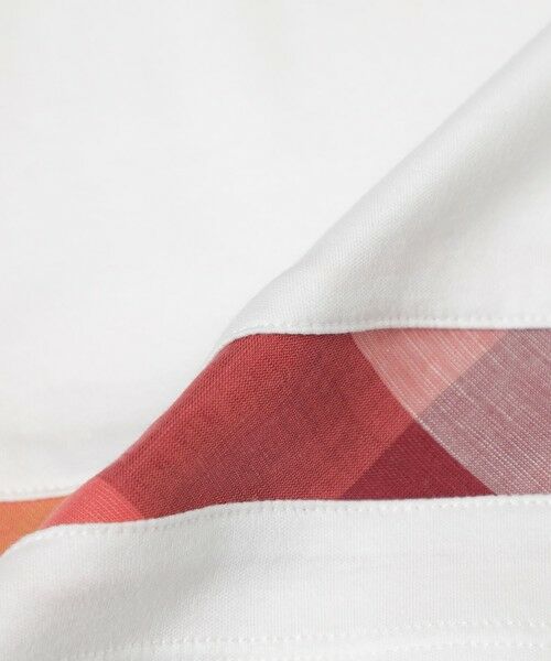 セール】 【WEB限定】バイオシルケットスムースチェックラインT