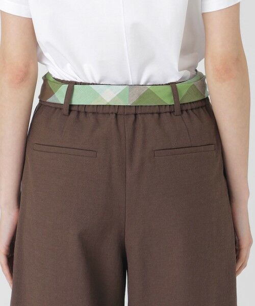 新品 BLUE LABEL CRESTBRIDGE オレンジ ワイドパンツ 綿 新品 BLUE LABEL CRESTBRIDGE オレンジ ワイドパンツ 綿 BLUE