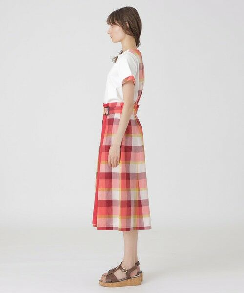 BLUE LABEL / BLACK LABEL CRESTBRIDGE / ブルーレーベル / ブラックレーベル・クレストブリッジ  ミニ・ひざ丈スカート | クレストブリッジチェックサイドベルトフレアスカート | 詳細2