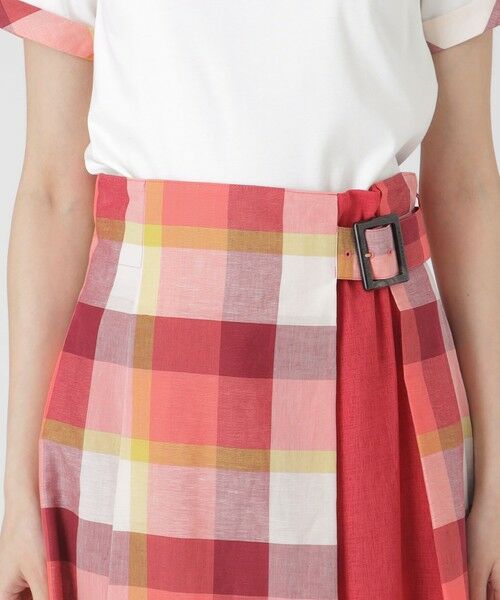 BLUE LABEL / BLACK LABEL CRESTBRIDGE / ブルーレーベル / ブラックレーベル・クレストブリッジ  ミニ・ひざ丈スカート | クレストブリッジチェックサイドベルトフレアスカート | 詳細4