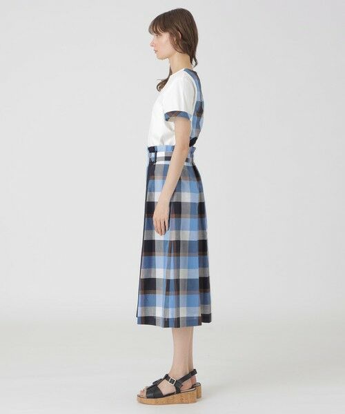 BLUE LABEL / BLACK LABEL CRESTBRIDGE / ブルーレーベル / ブラックレーベル・クレストブリッジ  ミニ・ひざ丈スカート | クレストブリッジチェックサイドベルトフレアスカート | 詳細8