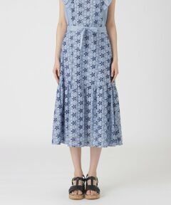 BLUE LABEL / BLACK LABEL CRESTBRIDGE / ブルーレーベル / ブラックレーベル・クレストブリッジ  ミニ・ひざ丈スカート | シャンブレーレーススカート