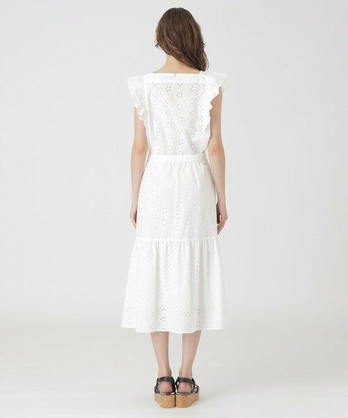 BLUE LABEL / BLACK LABEL CRESTBRIDGE / ブルーレーベル / ブラックレーベル・クレストブリッジ  ミニ・ひざ丈スカート | シャンブレーレーススカート | 詳細3