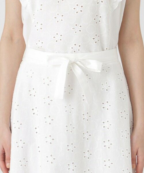 BLUE LABEL / BLACK LABEL CRESTBRIDGE / ブルーレーベル / ブラックレーベル・クレストブリッジ  ミニ・ひざ丈スカート | シャンブレーレーススカート | 詳細4