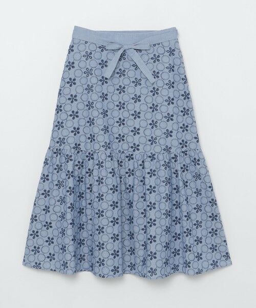 BLUE LABEL / BLACK LABEL CRESTBRIDGE / ブルーレーベル / ブラックレーベル・クレストブリッジ  ミニ・ひざ丈スカート | シャンブレーレーススカート | 詳細12