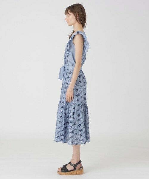 BLUE LABEL / BLACK LABEL CRESTBRIDGE / ブルーレーベル / ブラックレーベル・クレストブリッジ  ミニ・ひざ丈スカート | シャンブレーレーススカート | 詳細8