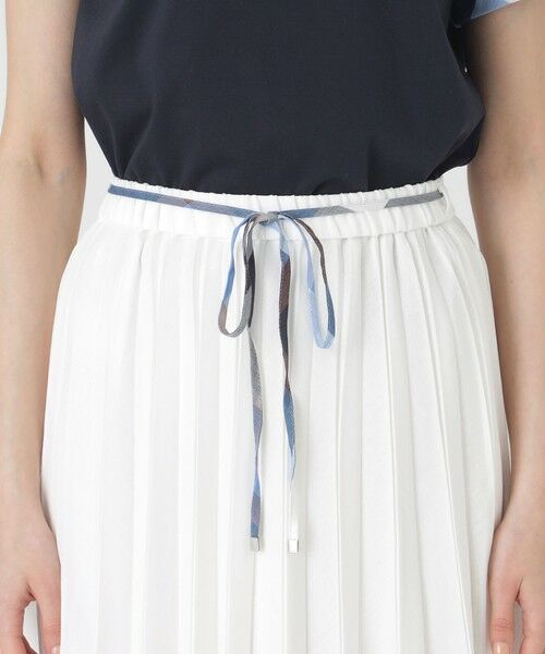 BLUE LABEL / BLACK LABEL CRESTBRIDGE / ブルーレーベル / ブラックレーベル・クレストブリッジ  ミニ・ひざ丈スカート | ガーゼライクツイルプリーツスカート | 詳細5
