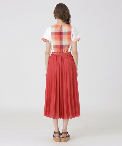 BLUE LABEL / BLACK LABEL CRESTBRIDGE / ブルーレーベル / ブラックレーベル・クレストブリッジ  ミニ・ひざ丈スカート | ガーゼライクツイルプリーツスカート | 詳細10