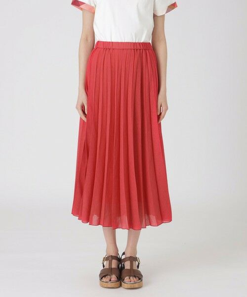 BLUE LABEL / BLACK LABEL CRESTBRIDGE / ブルーレーベル / ブラックレーベル・クレストブリッジ  ミニ・ひざ丈スカート | ガーゼライクツイルプリーツスカート | 詳細11