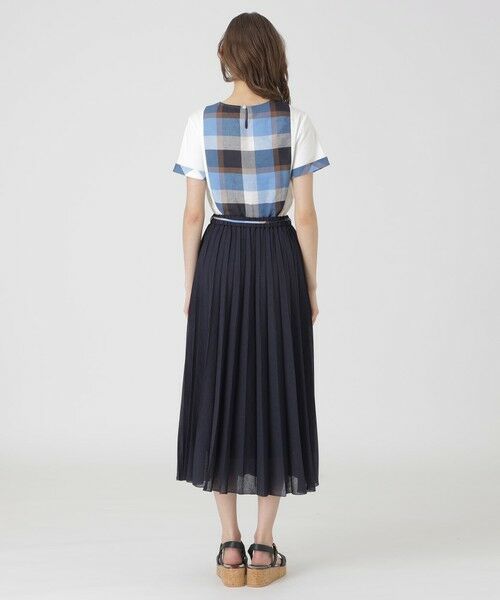 BLUE LABEL / BLACK LABEL CRESTBRIDGE / ブルーレーベル / ブラックレーベル・クレストブリッジ  ミニ・ひざ丈スカート | ガーゼライクツイルプリーツスカート | 詳細17
