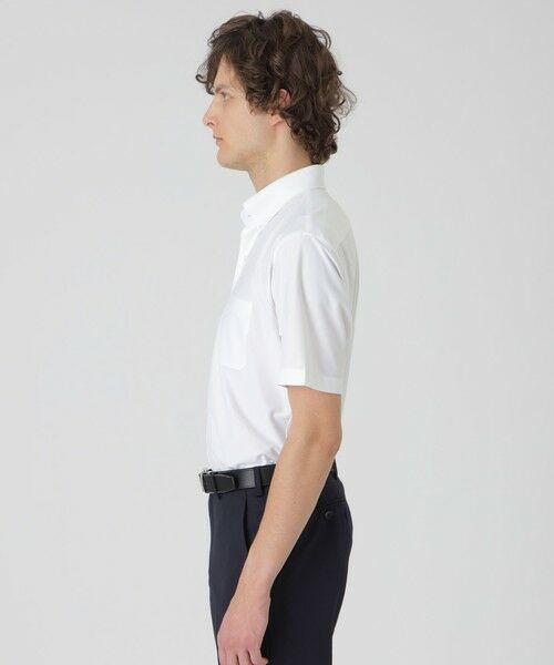 BLUE LABEL / BLACK LABEL CRESTBRIDGE / ブルーレーベル / ブラックレーベル・クレストブリッジ  シャツ・ブラウス | トリコットカラミ調ハーフボタンダウンシャツ | 詳細2