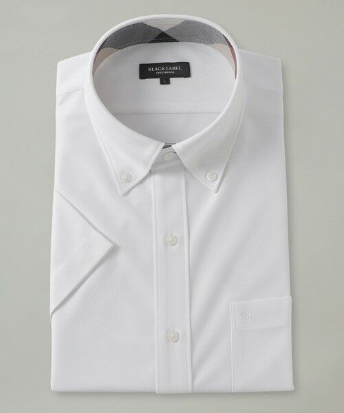 BLUE LABEL / BLACK LABEL CRESTBRIDGE / ブルーレーベル / ブラックレーベル・クレストブリッジ  シャツ・ブラウス | トリコットカラミ調ハーフボタンダウンシャツ | 詳細7