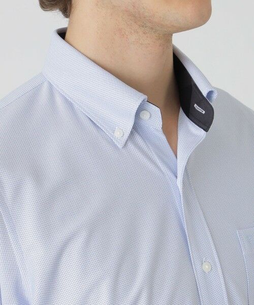 BLUE LABEL / BLACK LABEL CRESTBRIDGE / ブルーレーベル / ブラックレーベル・クレストブリッジ  シャツ・ブラウス | トリコットカラミ調ハーフボタンダウンシャツ | 詳細11