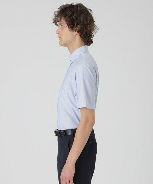 BLUE LABEL / BLACK LABEL CRESTBRIDGE / ブルーレーベル / ブラックレーベル・クレストブリッジ  シャツ・ブラウス | トリコットカラミ調ハーフボタンダウンシャツ | 詳細9