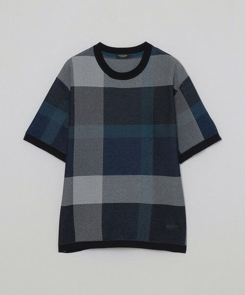BLUE LABEL / BLACK LABEL CRESTBRIDGE / ブルーレーベル / ブラックレーベル・クレストブリッジ  ニット・セーター | エアメッシュクレストブリッジチェックニットTシャツ | 詳細5