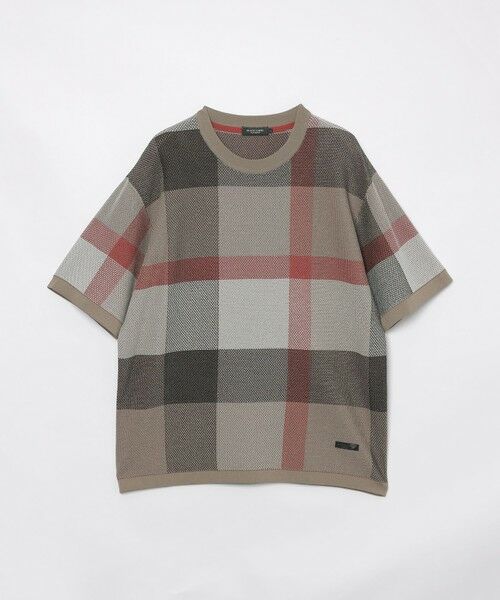 BLUE LABEL / BLACK LABEL CRESTBRIDGE / ブルーレーベル / ブラックレーベル・クレストブリッジ  ニット・セーター | エアメッシュクレストブリッジチェックニットTシャツ | 詳細10