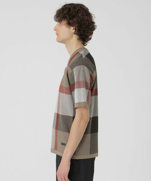 BLUE LABEL / BLACK LABEL CRESTBRIDGE / ブルーレーベル / ブラックレーベル・クレストブリッジ  ニット・セーター | エアメッシュクレストブリッジチェックニットTシャツ | 詳細7