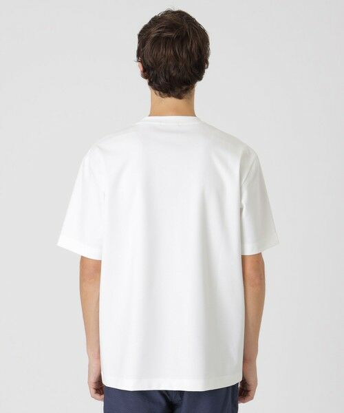 BASILE28 ホワイト ストレッチ Tシャツ カットソー セール】 【一部店舗限定】マーセライズポンチTシャツ
