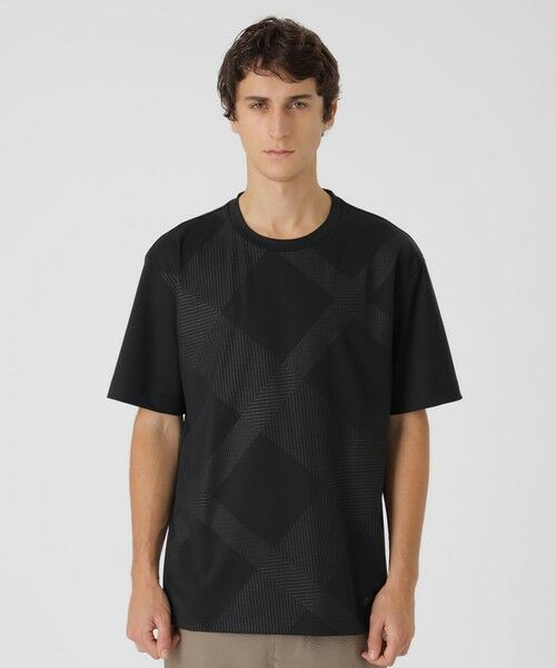 BLACK LABEL CRESTBRIDGE チェック柄長袖Tシャツ L WEB・一部店舗限定】フェイクレイヤードチェックカットソー（WEB