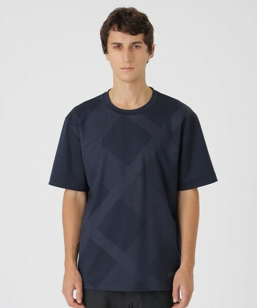 新品タグ付き　ブルーレーベルクレストブリッジ　バックチェックトップス　Tシャツ BLUE LABEL / BLACK LABEL CRESTBRIDGE｜【一部店舗限定