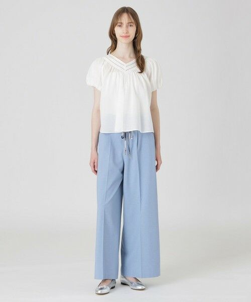 BLUE LABEL / BLACK LABEL CRESTBRIDGE / ブルーレーベル / ブラックレーベル・クレストブリッジ  シャツ・ブラウス | シルキーローンボリュームブラウス | 詳細1