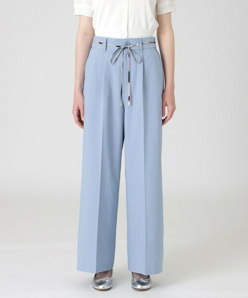 BLUE LABEL / BLACK LABEL CRESTBRIDGE / ブルーレーベル / ブラックレーベル・クレストブリッジ  その他パンツ | ハイカウントナノワイドパンツ（サックス1）