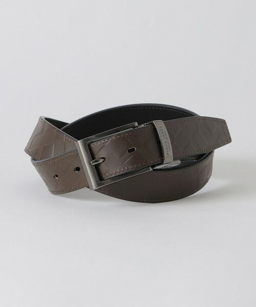 BLUE LABEL / BLACK LABEL CRESTBRIDGE/ブルーレーベル / ブラックレーベル・クレストブリッジ エンボスクレストブリッジチェックリバーシブルベルト ブラウン9 F BLUE LABEL / BLACK LABEL CRESTBRIDGE/ブルーレーベル / ブラックレーベル・クレストブリッジ エンボスクレストブリッジチェックリバーシブルベルト ブラウン9 F