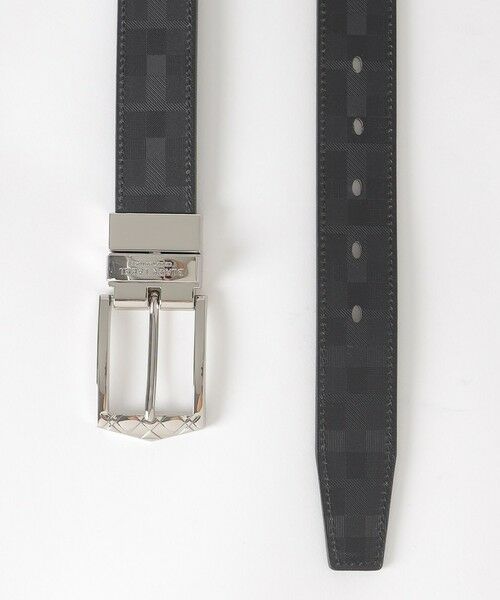 BLUE LABEL / BLACK LABEL CRESTBRIDGE / ブルーレーベル / ブラックレーベル・クレストブリッジ  ベルト・サスペンダー | チェックバックルエンボスクレストブリッジチェックリバーシブルベルト | 詳細2