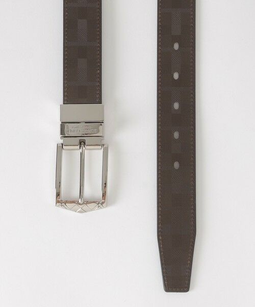 BLUE LABEL / BLACK LABEL CRESTBRIDGE / ブルーレーベル / ブラックレーベル・クレストブリッジ  ベルト・サスペンダー | チェックバックルエンボスクレストブリッジチェックリバーシブルベルト | 詳細6