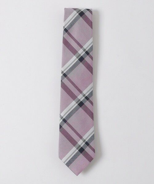 BLUE LABEL / BLACK LABEL CRESTBRIDGE / ブルーレーベル / ブラックレーベル・クレストブリッジ  ネクタイ | 【一部店舗限定】バスケットカラーチェックタイ（ピンク3）