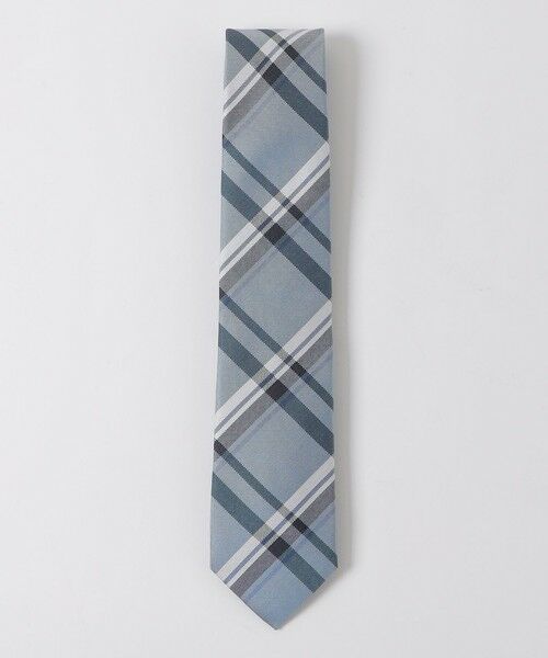 BLUE LABEL / BLACK LABEL CRESTBRIDGE / ブルーレーベル / ブラックレーベル・クレストブリッジ  ネクタイ | 【一部店舗限定】バスケットカラーチェックタイ（ライトブルー3）