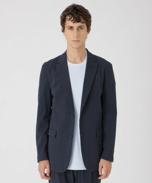BLUE LABEL / BLACK LABEL CRESTBRIDGE / ブルーレーベル / ブラックレーベル・クレストブリッジ  テーラードジャケット | メランジワッシャーナイロンジャケット（ネイビー1）