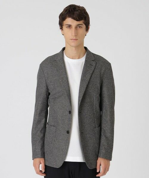 BLUE LABEL / BLACK LABEL CRESTBRIDGE / ブルーレーベル / ブラックレーベル・クレストブリッジ  テーラードジャケット | 【一部店舗限定】メランジカルゼカーディガンジャケット（グレー1）