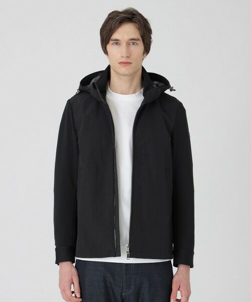 BLUE LABEL / BLACK LABEL CRESTBRIDGE/ブルーレーベル / ブラックレーベル・クレストブリッジ 【一部店舗限定】ダンボールニットコンビハイブリッドパーカー ブラック M BLUE LABEL / BLACK LABEL CRESTBRIDGE/ブルーレーベル / ブラックレーベル・クレストブリッジ 【一部店舗限定】ダンボールニットコンビハイブリッドパーカー ブラック M