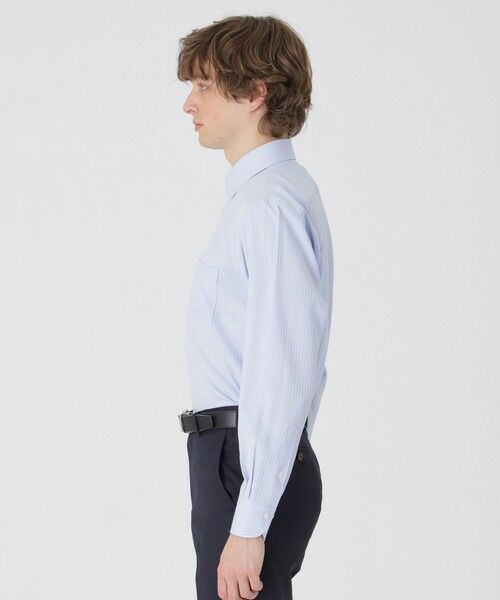 BLUE LABEL / BLACK LABEL CRESTBRIDGE / ブルーレーベル / ブラックレーベル・クレストブリッジ  シャツ・ブラウス | 【一部店舗限定】テクニカルシャドーストライプセミワイドカラーシャツ | 詳細7