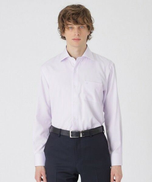 BLUE LABEL / BLACK LABEL CRESTBRIDGE / ブルーレーベル / ブラックレーベル・クレストブリッジ  シャツ・ブラウス | 【一部店舗限定】テクニカルシャドーストライプセミワイドカラーシャツ | 詳細11